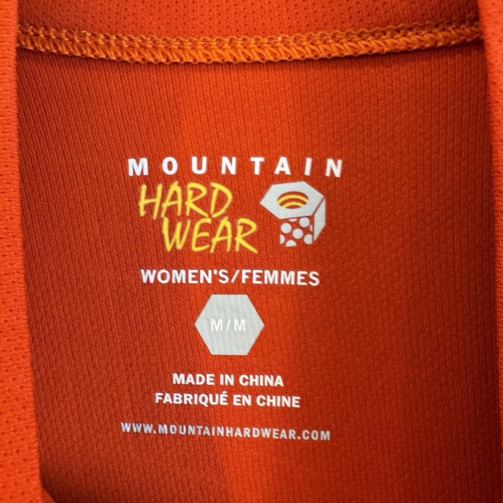 Mountain Hard Wear‎ Women's Long Sleeve 1/4 Zip Fleece Pullover Medium Orange - Picture 4 of 7